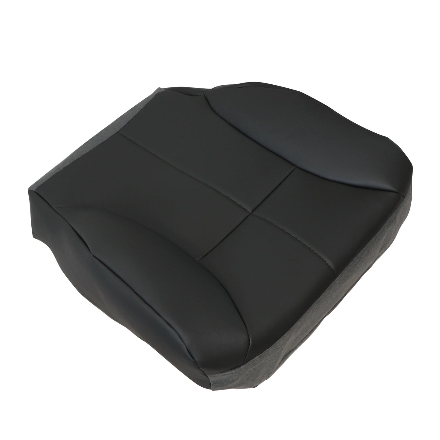 For 1998 1999 Dodge Ram 1500 2500 Driver Bottom Leather Seat Cover Dark Gray