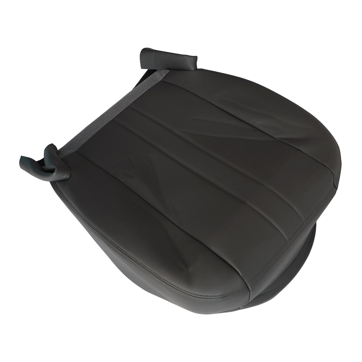 For 2003-2016 Chevy C Series Kodiak Driver Bottom Leather Seat cover Dark Gray