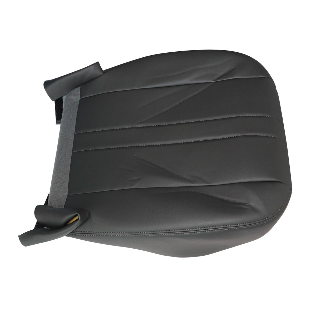 For 2003-2016 Chevy C Series Kodiak Driver Bottom Leather Seat cover Dark Gray