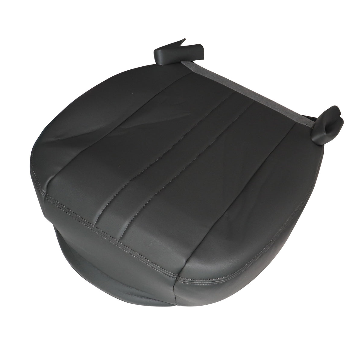 For 2003-2016 Chevy C Series Kodiak Driver Bottom Leather Seat cover Dark Gray