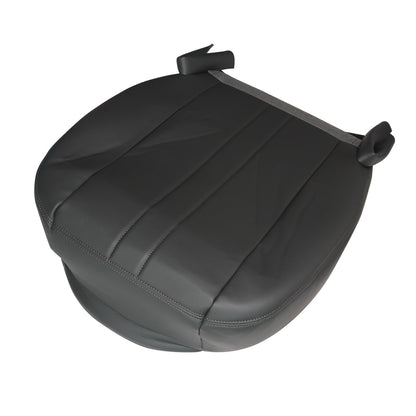 For 2003-2016 Chevy C Series Kodiak Driver Bottom Leather Seat cover Dark Gray