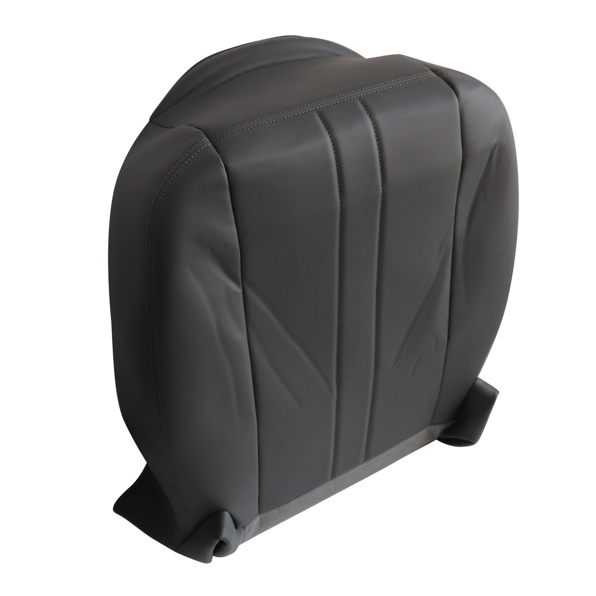 For 2003-2016 Chevy C Series Kodiak Driver Bottom Leather Seat cover Dark Gray