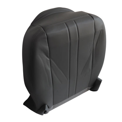 For 2003-2016 Chevy C Series Kodiak Driver Bottom Leather Seat cover Dark Gray
