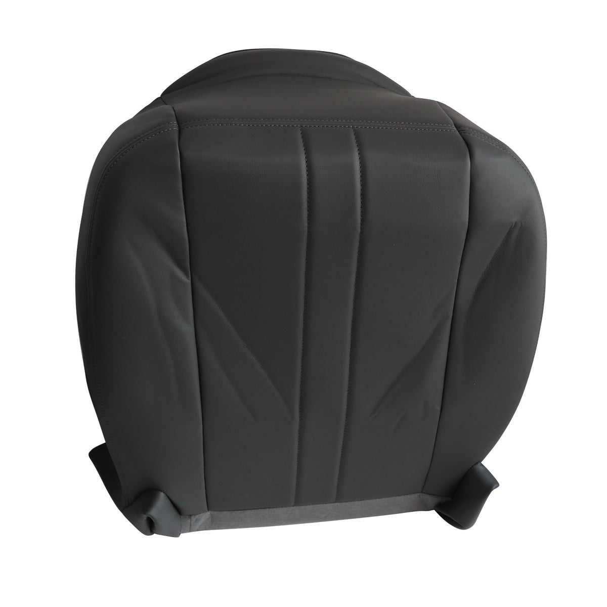 For 2003-2016 Chevy C Series Kodiak Driver Bottom Leather Seat cover Dark Gray