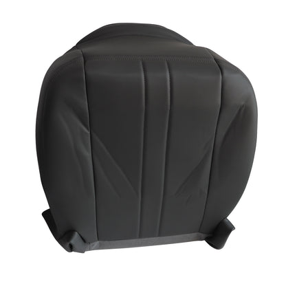 For 2003-2016 Chevy C Series Kodiak Driver Bottom Leather Seat cover Dark Gray