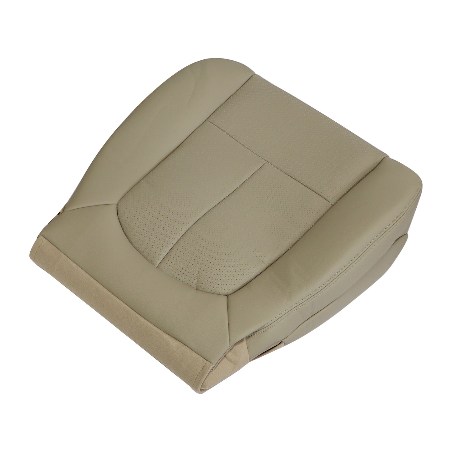 Driver Replacement Bottom PERFORATED Seat Cover Tan For 2009-2014 Ford F150