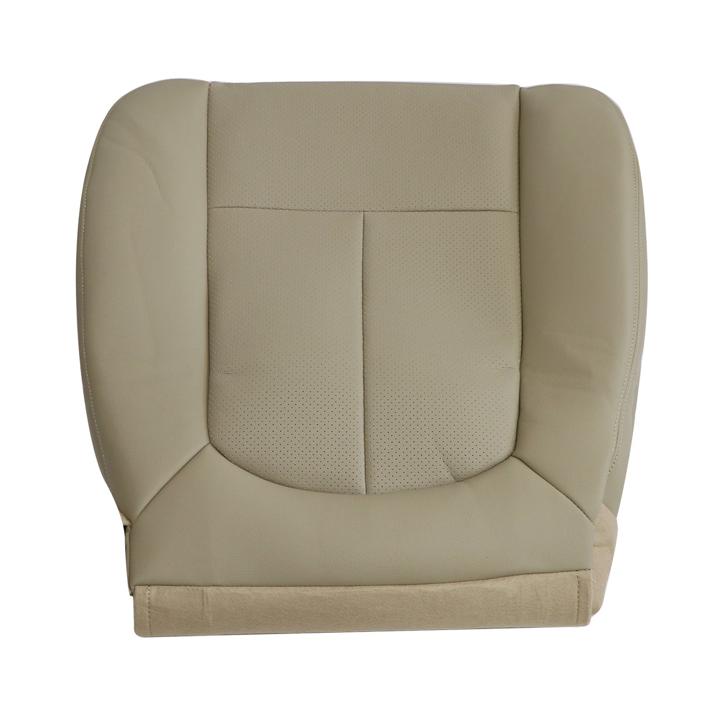 Driver Replacement Bottom PERFORATED Seat Cover Tan For 2009-2014 Ford F150