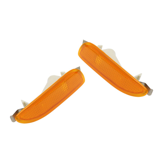 LH + RH Marker Lamp Bumper Turn Signal Light Front Side 03-09 For Mercedes CLK