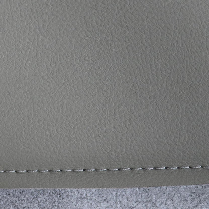 Fits 2002-2008 Ford E150 E250 E350 Van Leather Passenger Bottom Seat Cover Gray