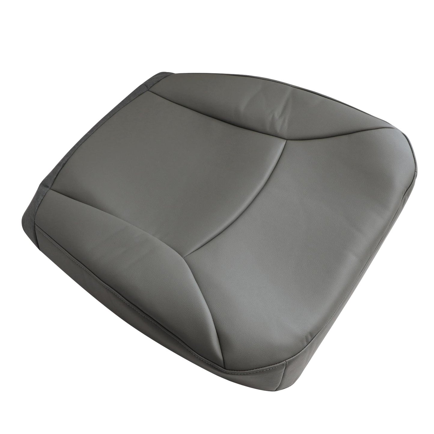 Fits 2002-2008 Ford E150 E250 E350 Van Leather Passenger Bottom Seat Cover Gray
