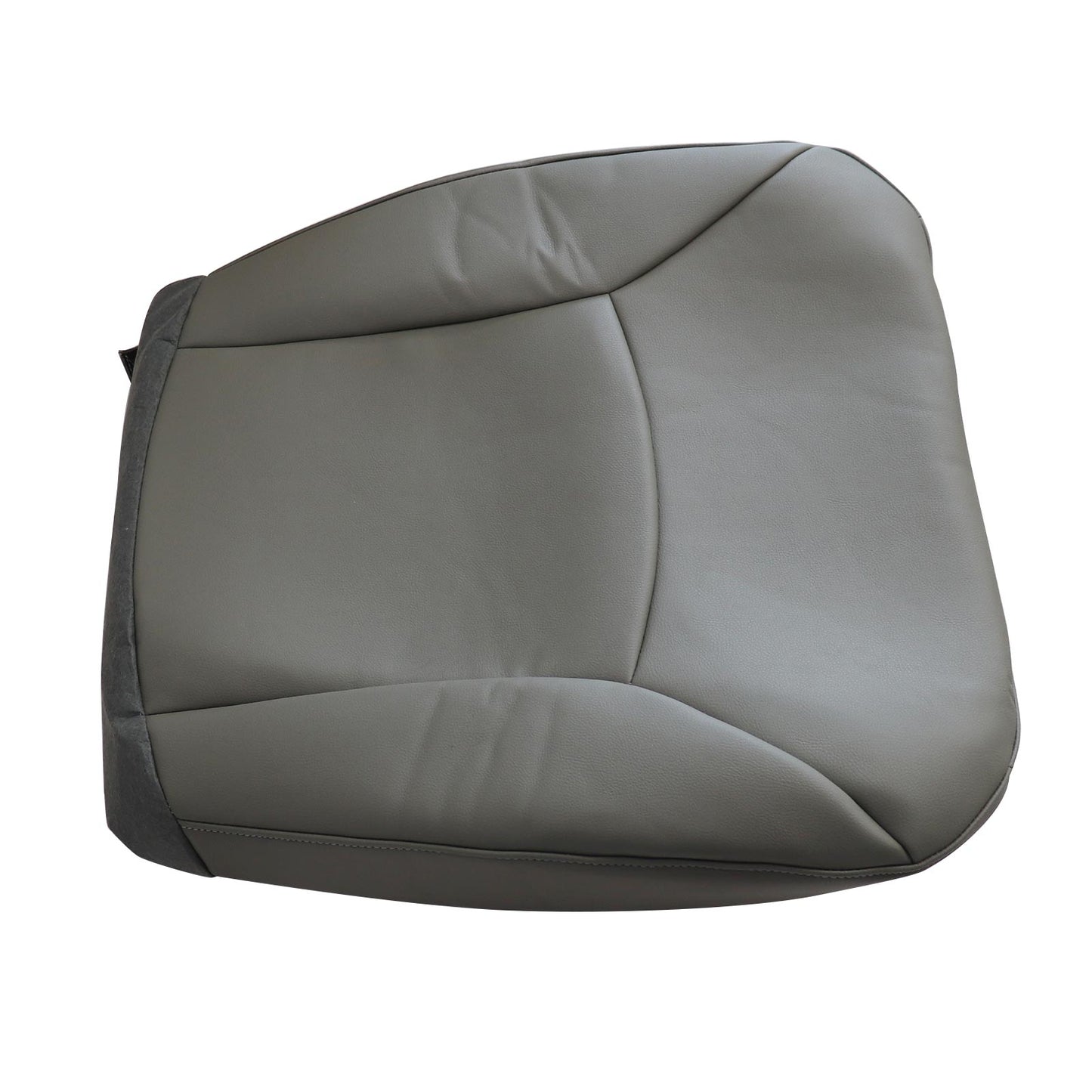 Fits 2002-2008 Ford E150 E250 E350 Van Leather Passenger Bottom Seat Cover Gray