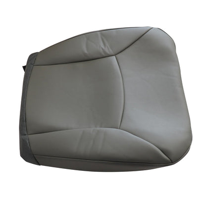 Fits 2002-2008 Ford E150 E250 E350 Van Leather Passenger Bottom Seat Cover Gray
