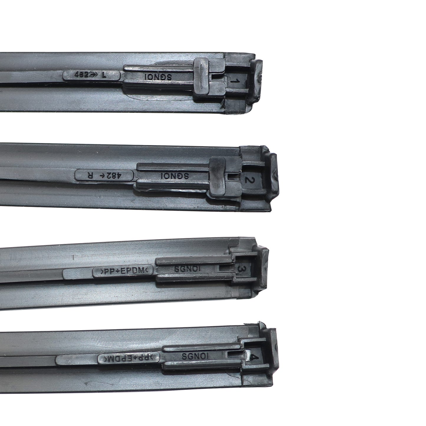2pcs Roof Drip Moulding Left & Right Side Fit For Toyota 2007-11 Yaris Sedan