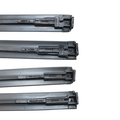 2pcs Roof Drip Moulding Left & Right Side Fit For Toyota 2007-11 Yaris Sedan