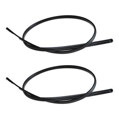 2pcs Roof Drip Moulding Left & Right Side Fit For Toyota 2007-11 Yaris Sedan