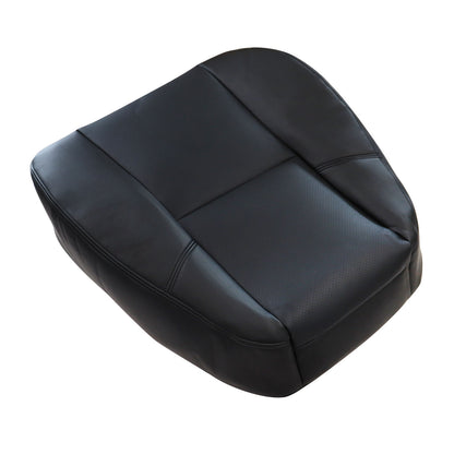 Fits 2007-2014 Cadillac Escalade Leather Seat Cover Black Driver Top Lean Back