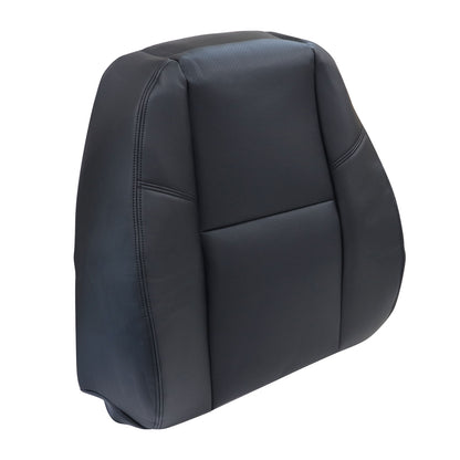Fits 2007-2014 Cadillac Escalade Leather Seat Cover Black Driver Top Lean Back