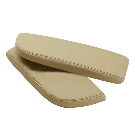 Leather Console Lid Armrest Cover Beige Parchment For Acura MDX 2007-2012 2013