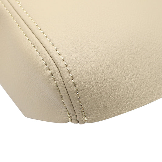 Leather Console Lid Armrest Cover Beige Parchment For Acura MDX 2007-2012 2013