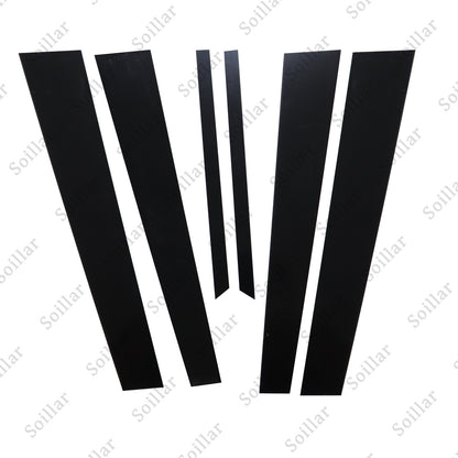 For Honda Accord 2003-2007 Sedan 4DR Black Window Door Pillar Posts Cover Trims