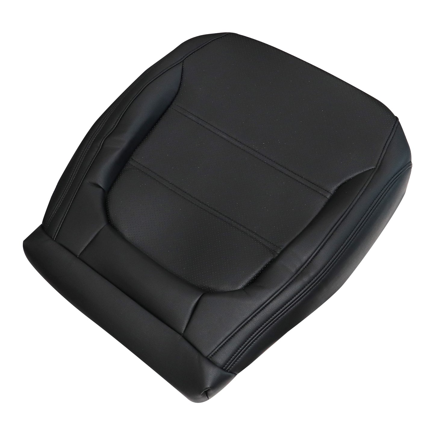 For 2011-2017 Volkswagen Jetta Passenger Bottom Leather Seat Cover Titan Black