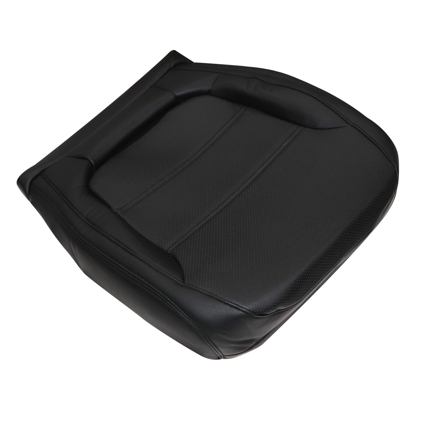 For 2011-2017 Volkswagen Jetta Passenger Bottom Leather Seat Cover Titan Black