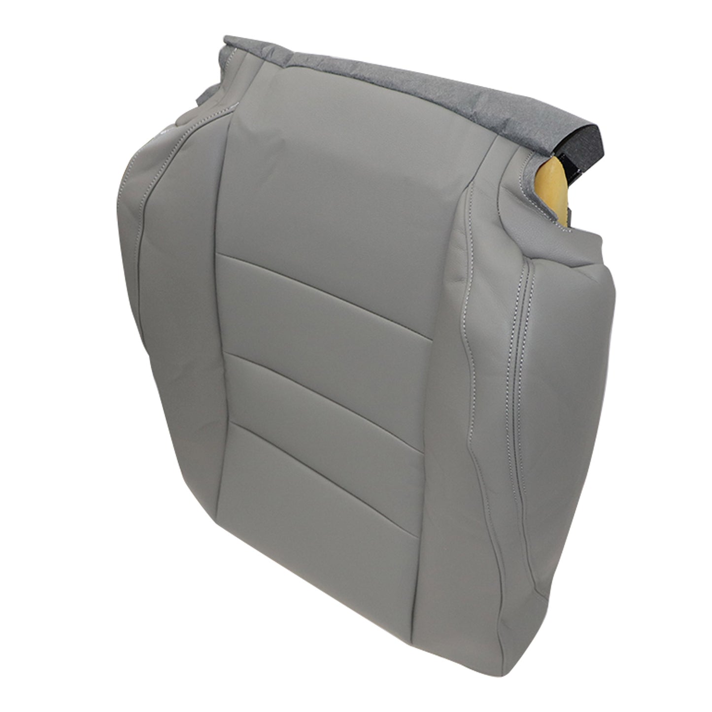 For 2008-2012 Honda Accord 4-Door Leather Passenger Side Upper Seat Cover Gray