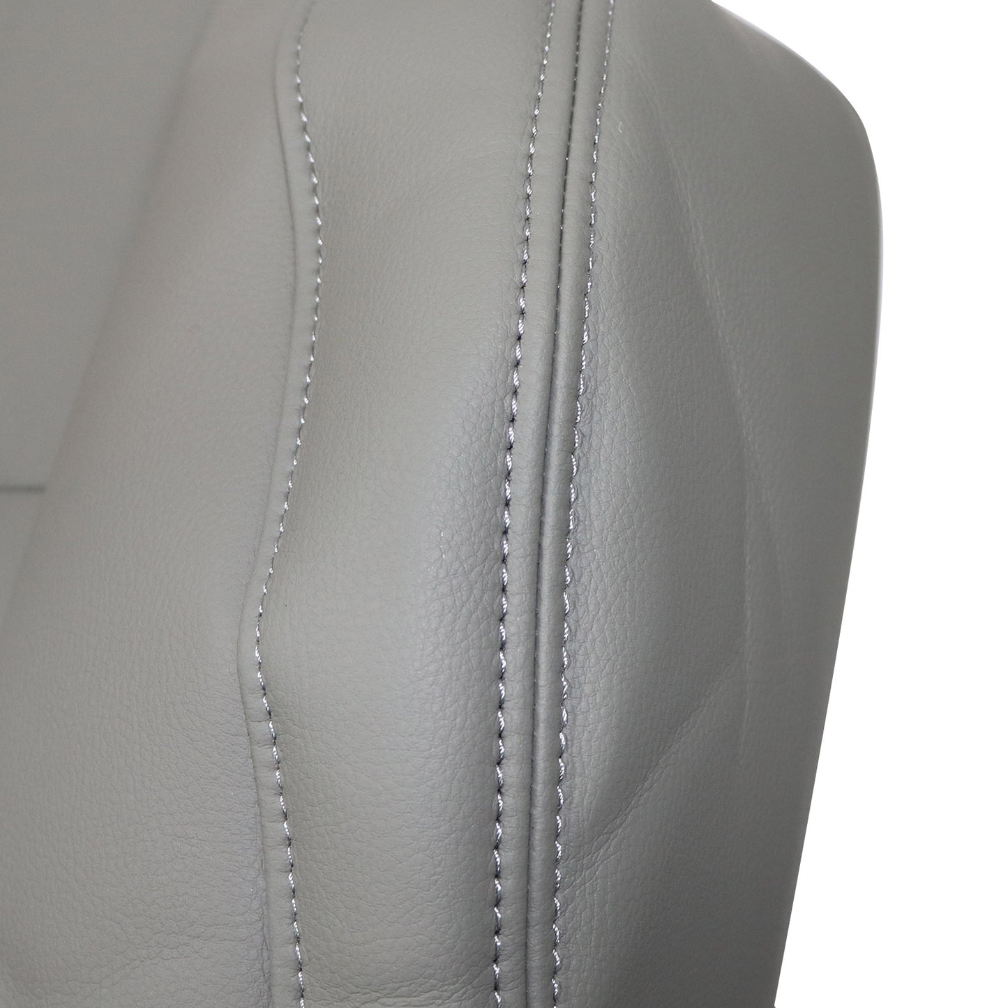 For 2008-2012 Honda Accord 4-Door Leather Passenger Side Upper Seat Cover Gray