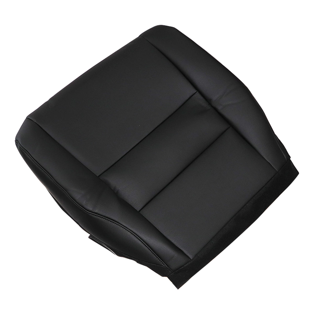 Front Passenger Lower Black Leather Seat Cover For 2007 2008-11 Honda CRV CR-V