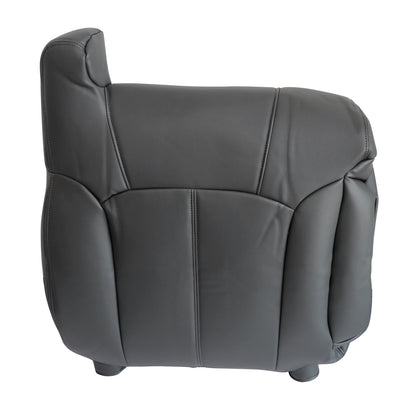 For 1999 2000-2002 Chevy Suburban Tahoe Passenger Top Leather Seat Cover Dk Gray