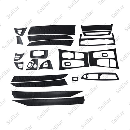 For BMW X5 E70 X6 E71 08-14 3D Carbon Fiber Pattern Interior Trim Decals Matte
