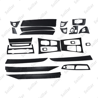For BMW X5 E70 X6 E71 08-14 3D Carbon Fiber Pattern Interior Trim Decals Matte