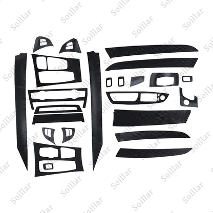 For BMW X5 E70 X6 E71 08-14 3D Carbon Fiber Pattern Interior Trim Decals Matte