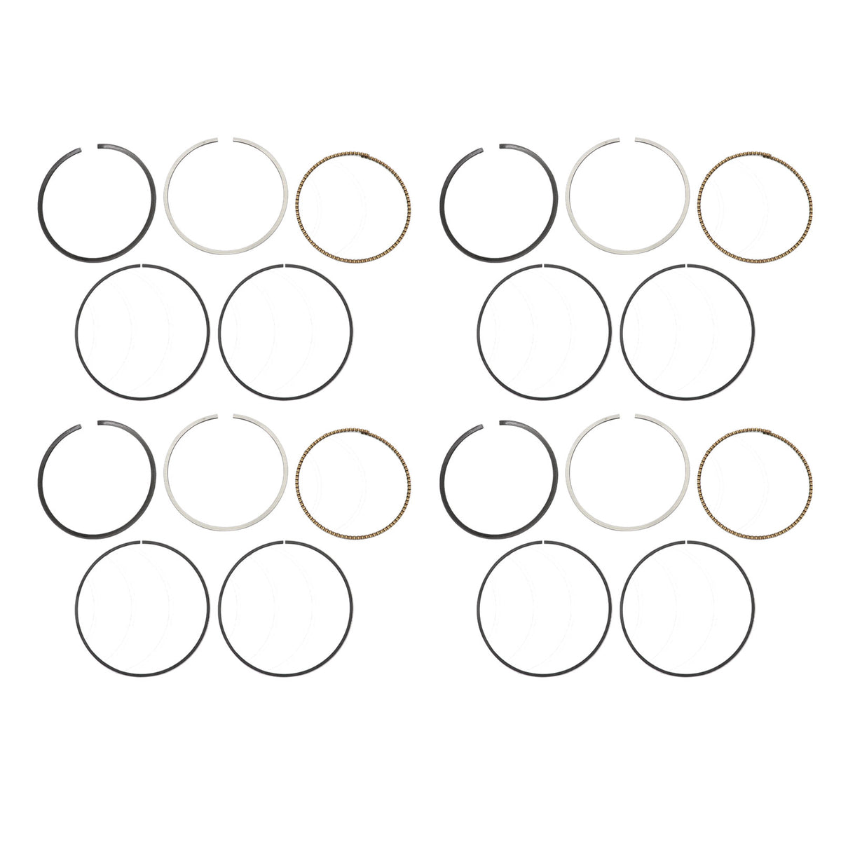 Fit for Hyundai Accent Veloster Rio 1.6L 2012-17 1 Set of Engine Piston Ring STD