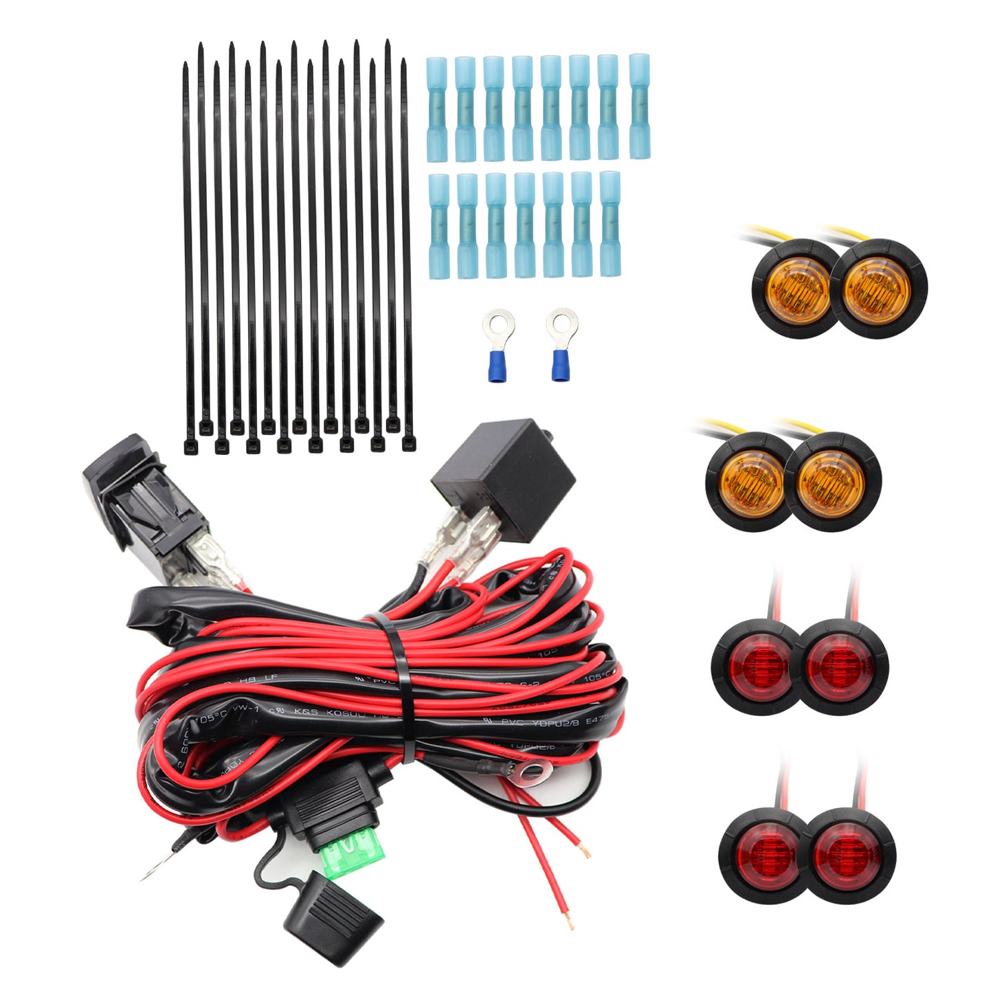 UTV ATV SXS LED Turn Signal Street Legal Kit For Polaris RZR Ranger General