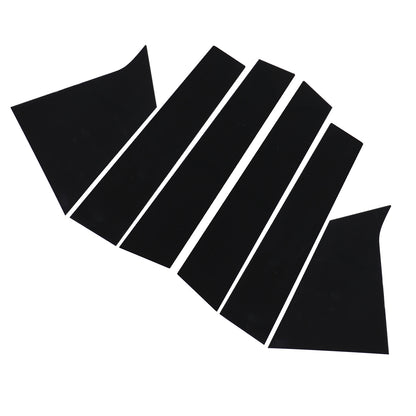 Glossy Black Pillar Posts For Chevrolet Malibu 2016-2021 6pc Door Trim Cover Kit