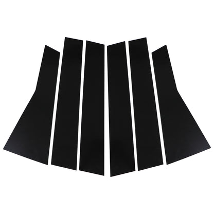 Piano Black Pillar Posts for 2017-2022 Honda CRV 6pcs Set Window Trim Cover Kits