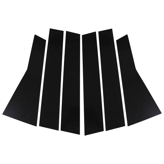 Piano Black Pillar Posts for 2017-2022 Honda CRV 6pcs Set Window Trim Cover Kits