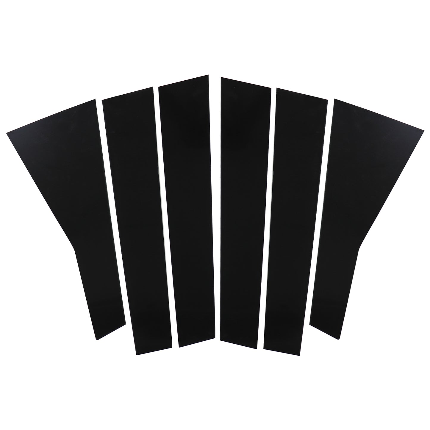 Piano Black Pillar Posts for 2017-2022 Honda CRV 6pcs Set Window Trim Cover Kits