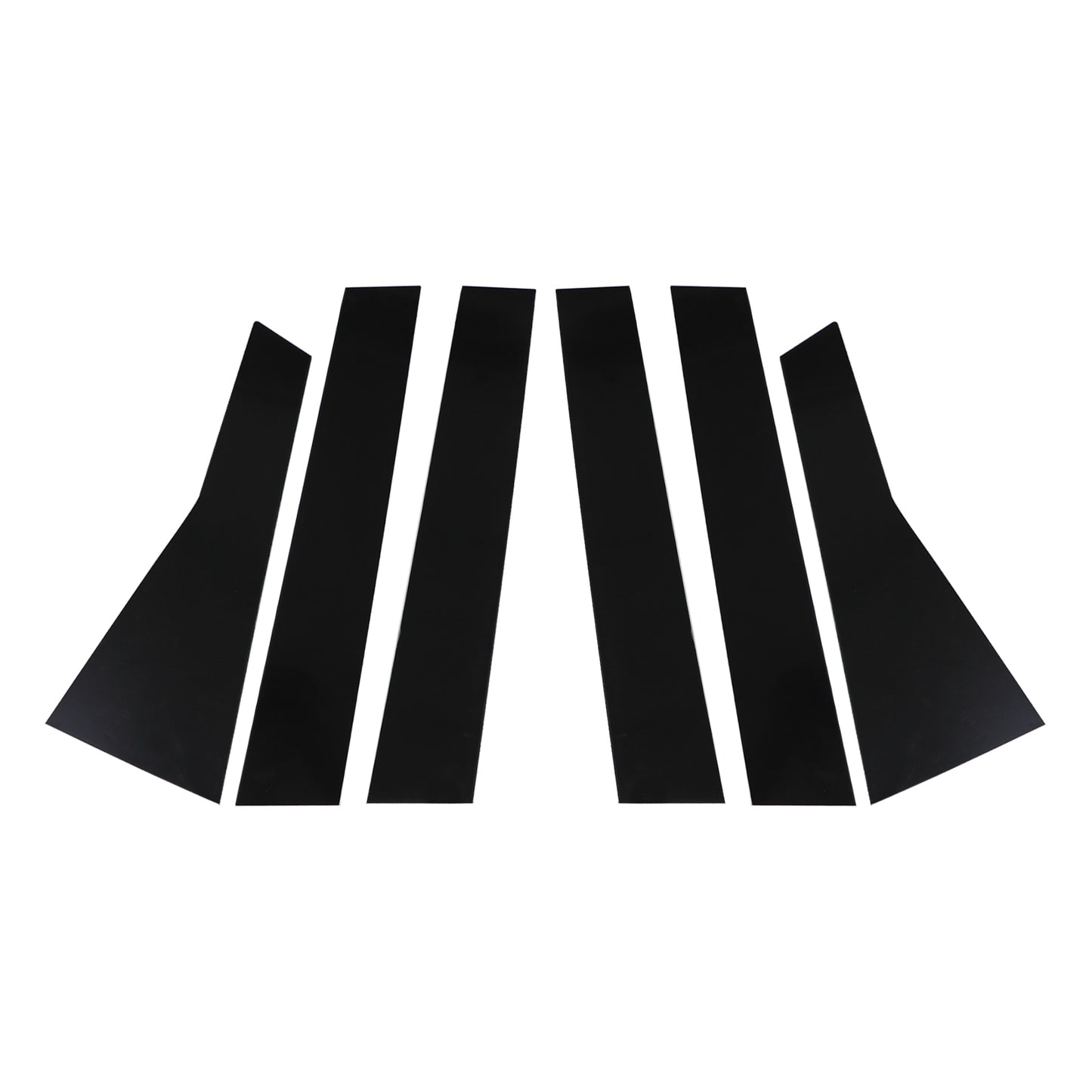 Piano Black Pillar Posts for 2017-2022 Honda CRV 6pcs Set Window Trim Cover Kits