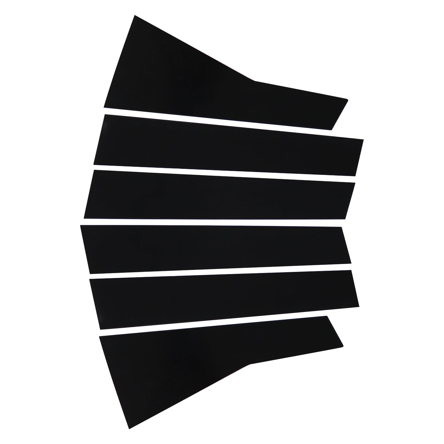 Piano Black Pillar Posts for 2017-2022 Honda CRV 6pcs Set Window Trim Cover Kits