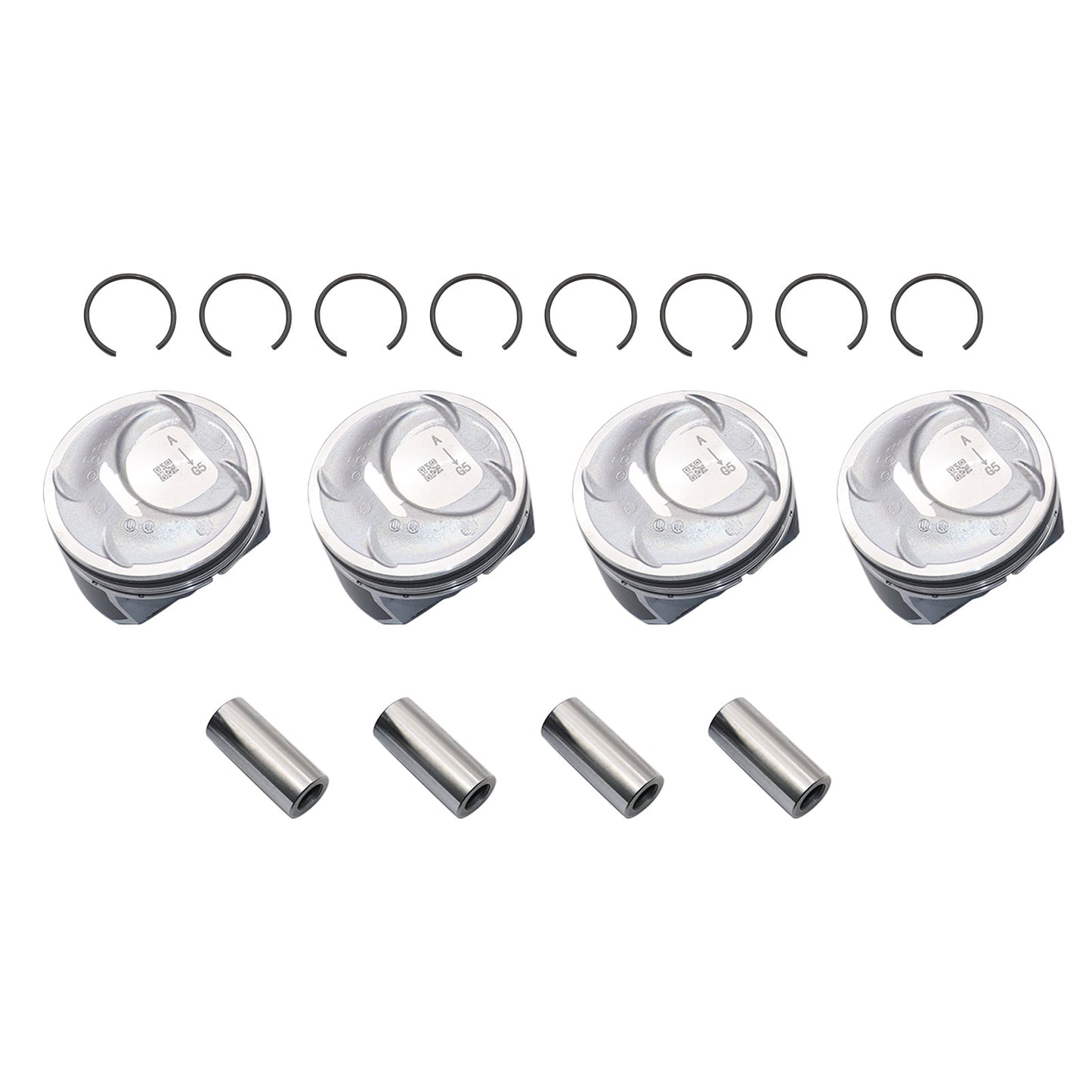 Engine Piston & Pin & Snap Ring Kit 23410-2G501 For 2010-2019 Hyundai Kia 2.4L