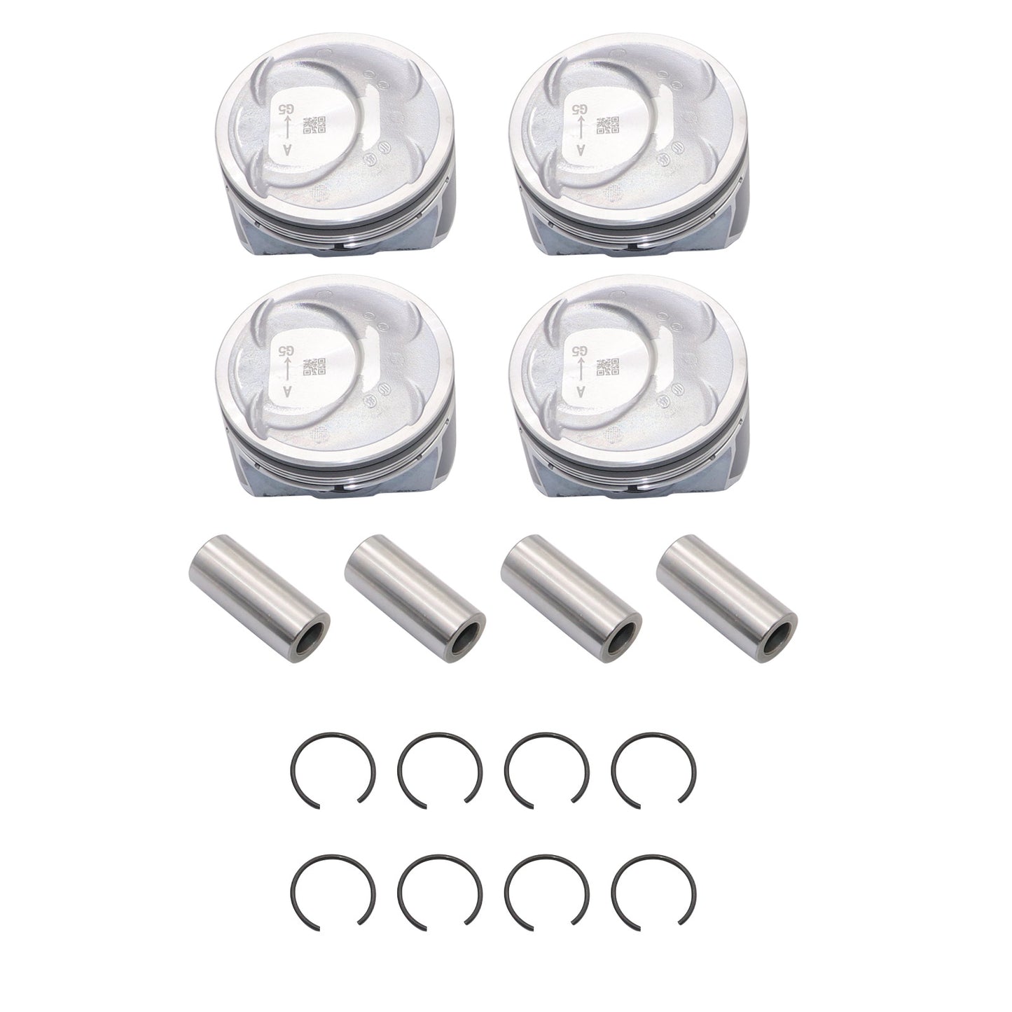 Engine Piston & Pin & Snap Ring Kit 23410-2G501 For 2010-2019 Hyundai Kia 2.4L