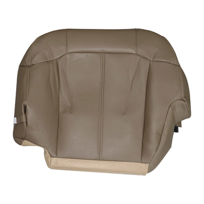 Replacement For 99-02 GMC Sierra Chevy Silverado Driver Bottom Seat Cover Tan