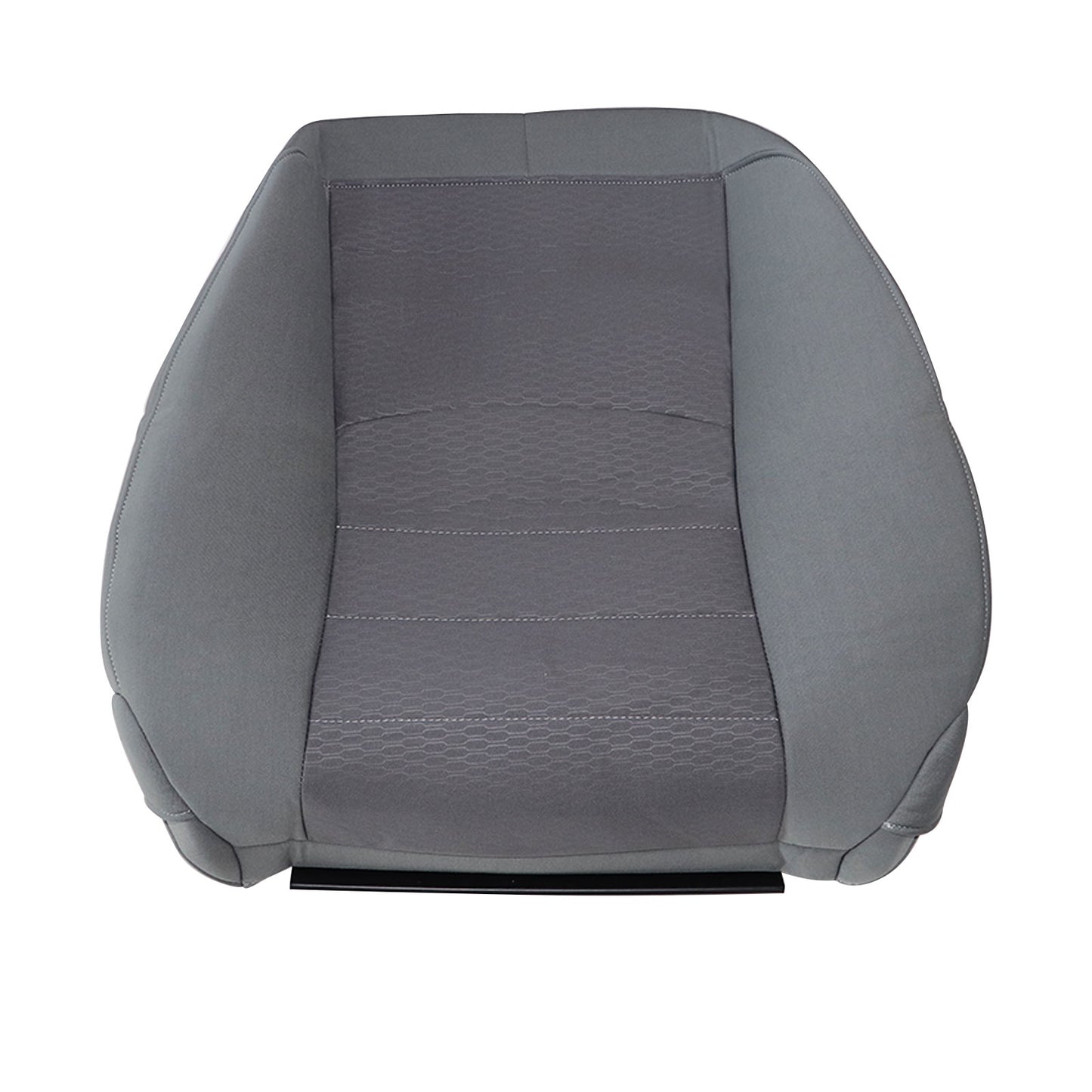 For 2013-2018 Dodge Ram 1500 2500 3500 Cloth Driver Lean Back Seat Cover Gray
