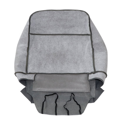 For 2013-2018 Dodge Ram 1500 2500 3500 Cloth Driver Lean Back Seat Cover Gray