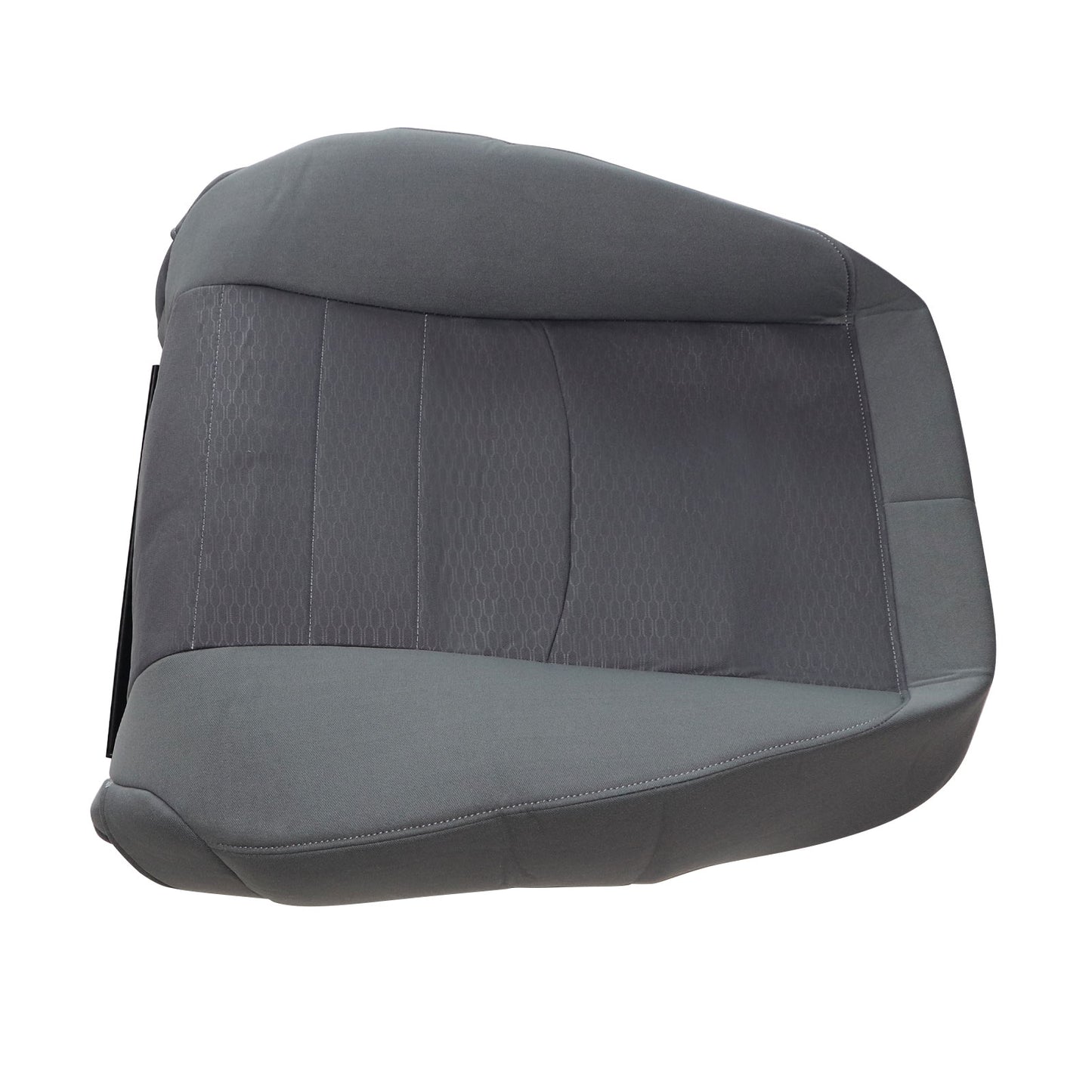 For 2013-2018 Dodge Ram 1500 2500 3500 Cloth Driver Lean Back Seat Cover Gray