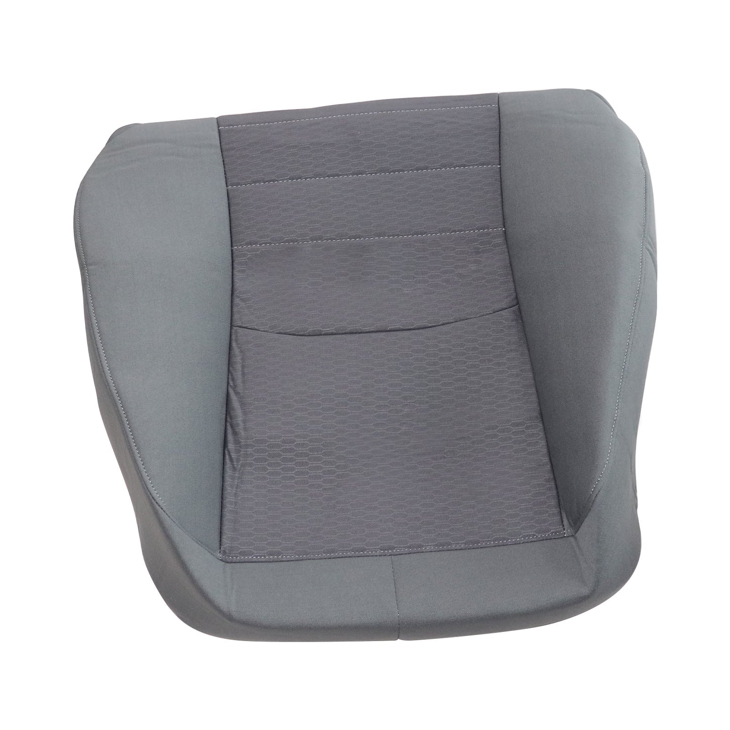 For 2013-2018 Dodge Ram 1500 2500 3500 Cloth Driver Lean Back Seat Cover Gray