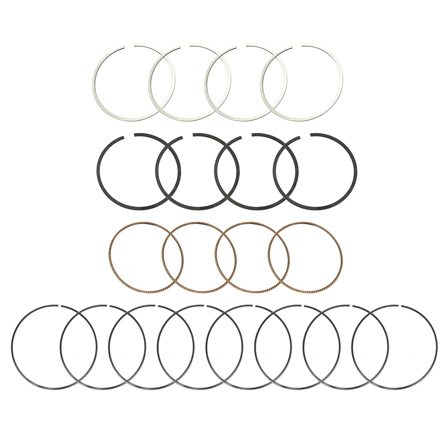 Piston Ring Set STD Size FITS 2010-2017 Hyundai Kia 2.4L L4 DOHC 230402G510