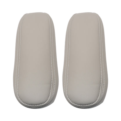 2 For Ford F250 F350 Excursion Lariat 99-07 Leather Seat Armrest Cover Dark Gray